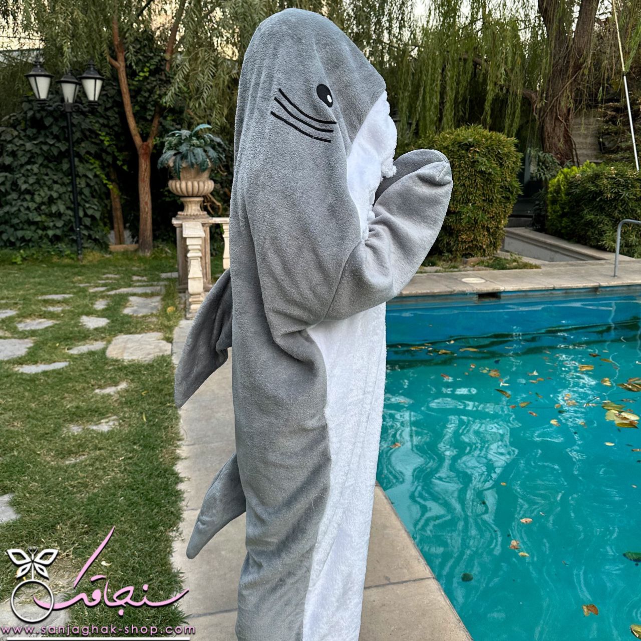 پتو کوسه ای طوسی(زنانه و مردانه)