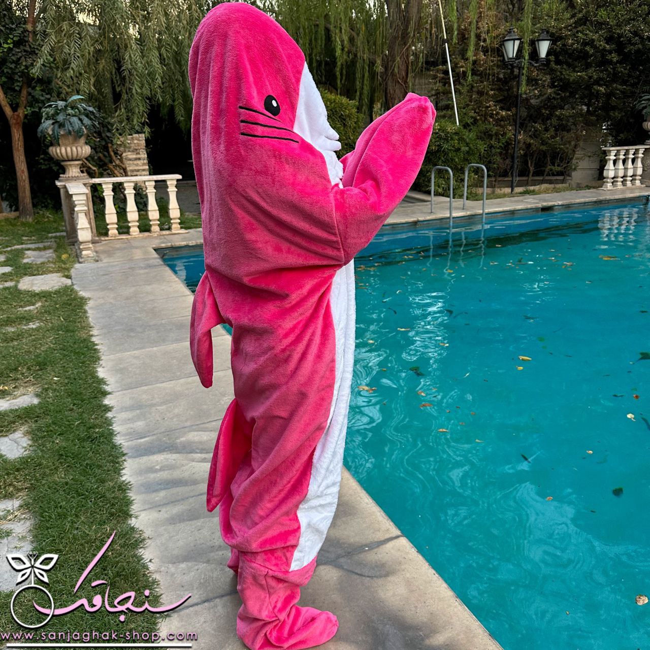 پتو كوسه ای سرخابی