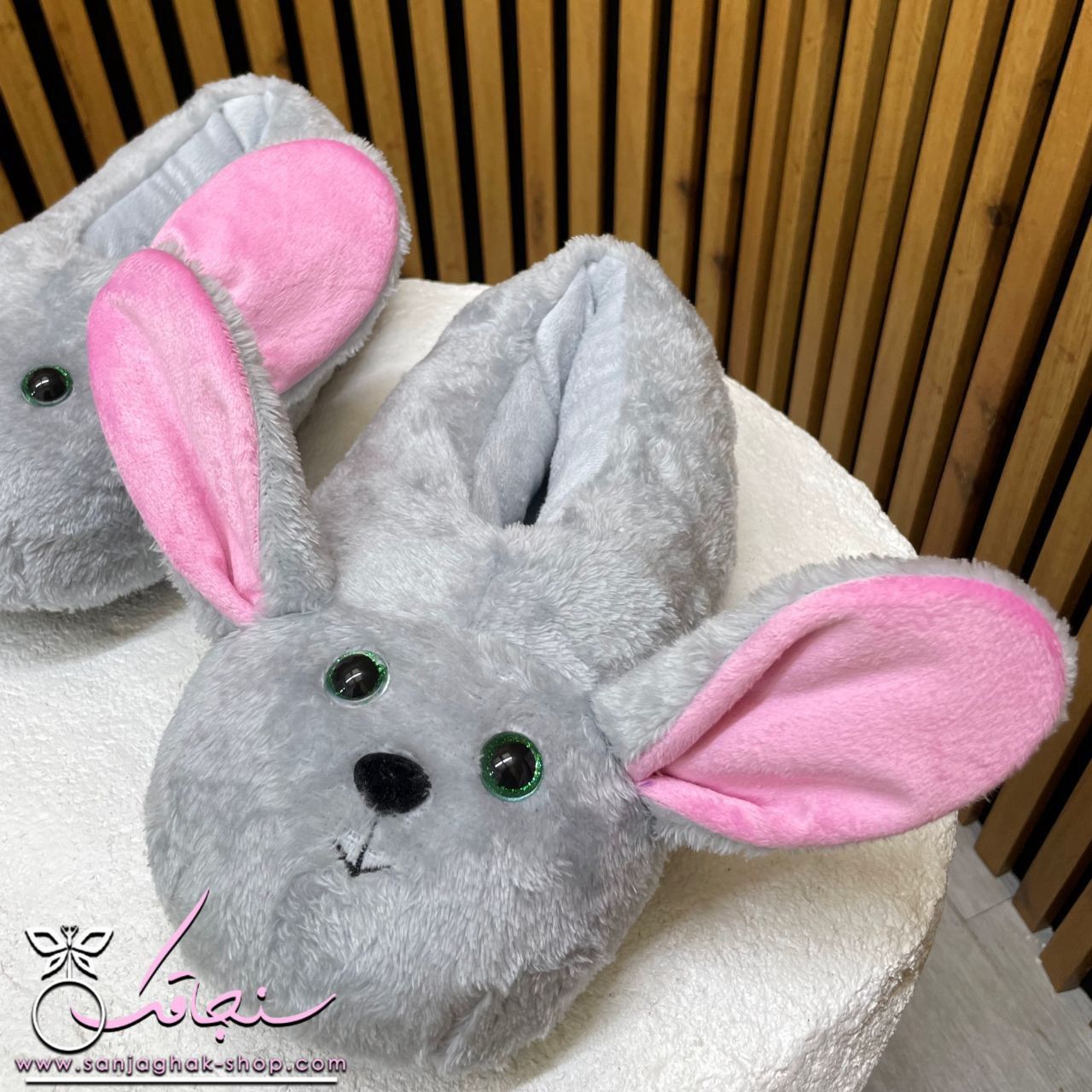 سرهمی و پاپوش خرگوش گوش دراز طوسی