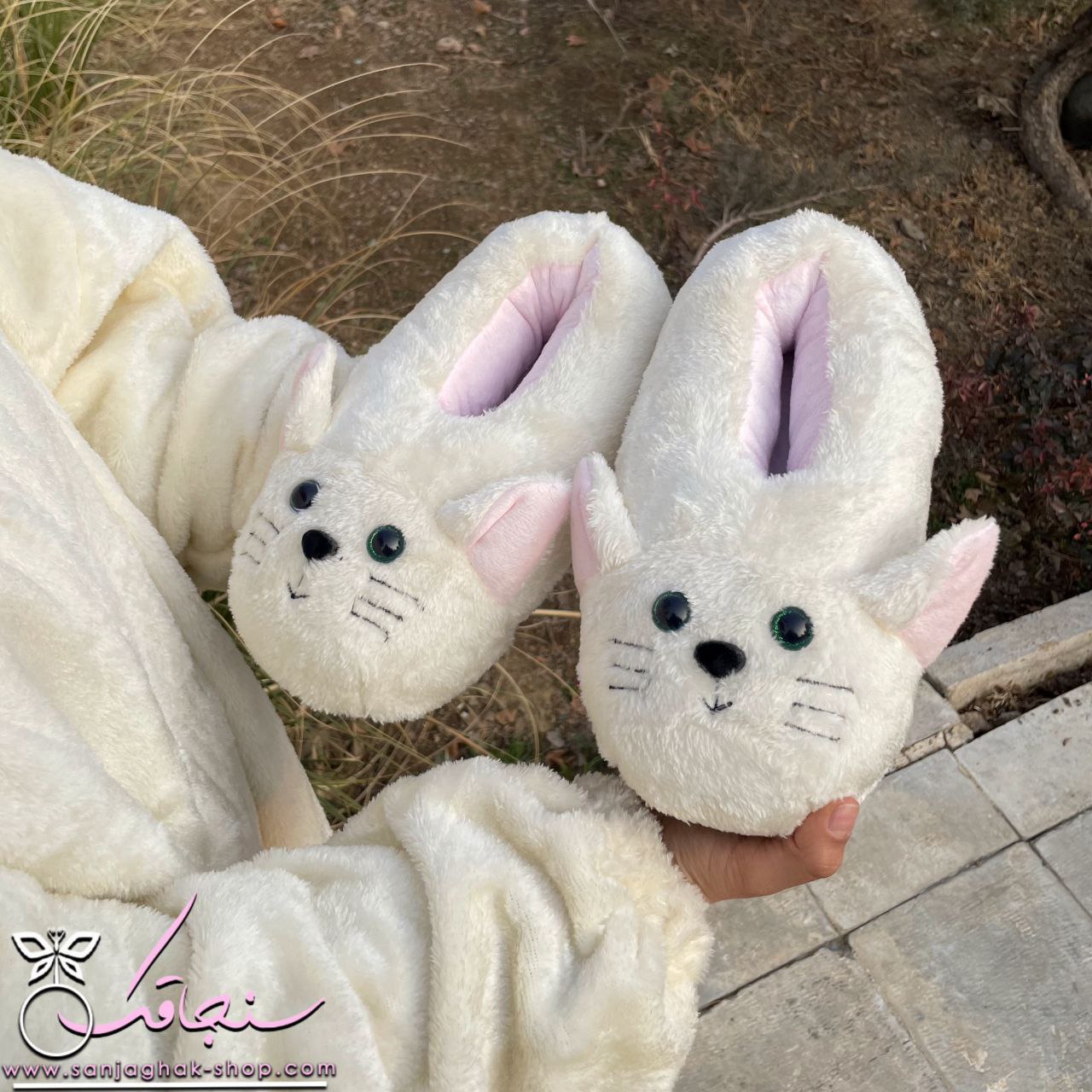 سرهمی و پاپوش گربه اشرافی(سفید)