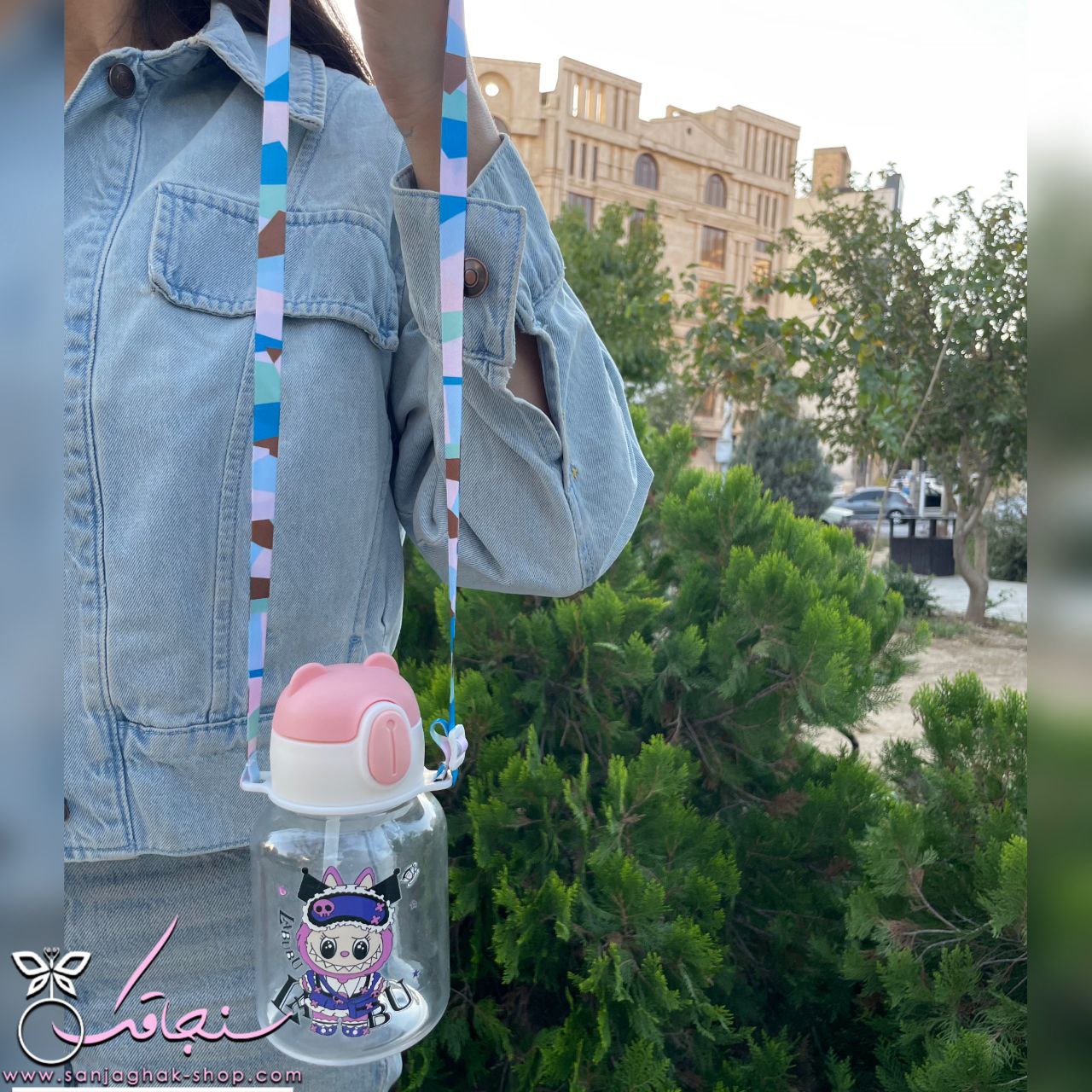 قمقمه لبوبو درب صورتی