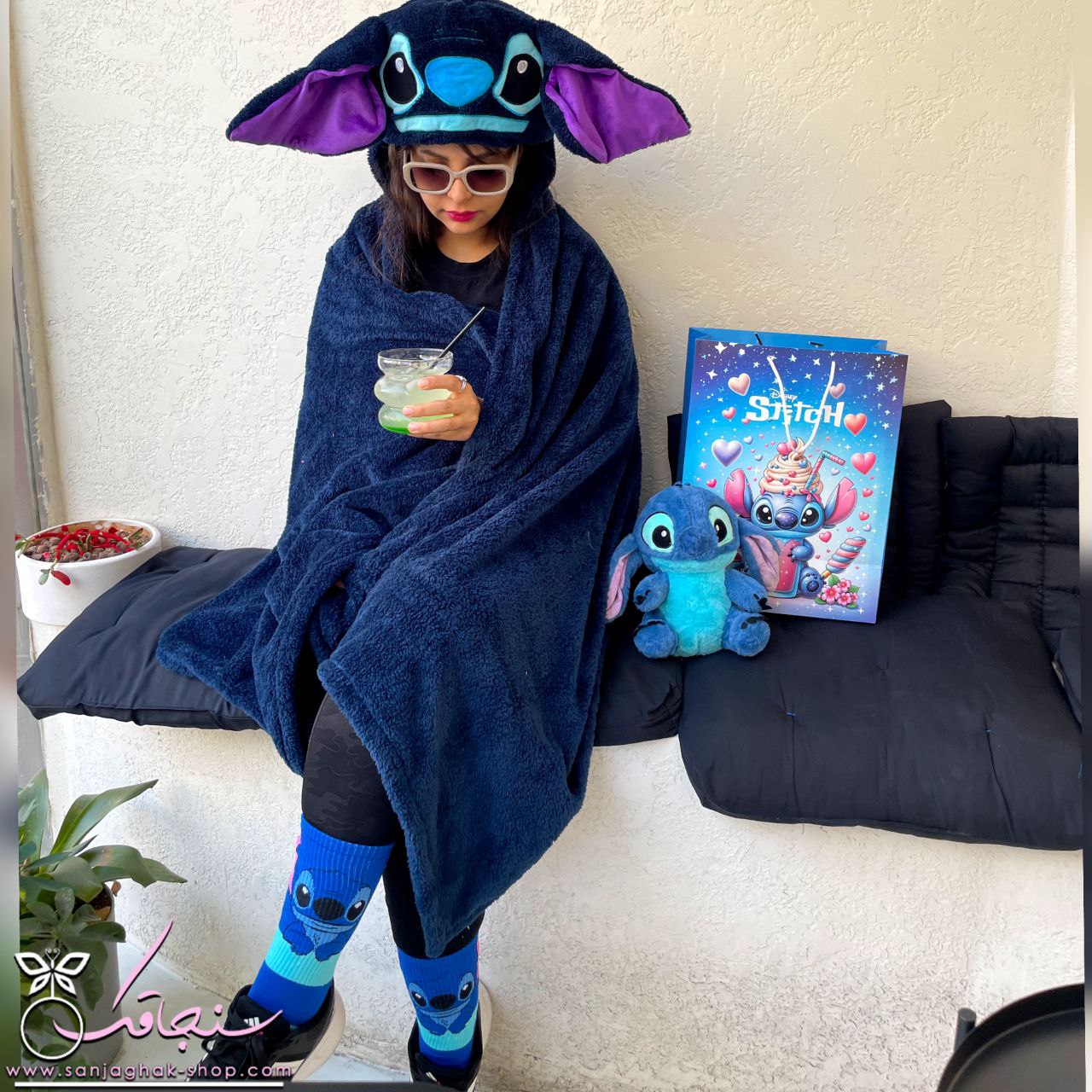 پكيج پتوكلاهدار stitch استيچ پكيج پتوكلاهدار stitch استيچ