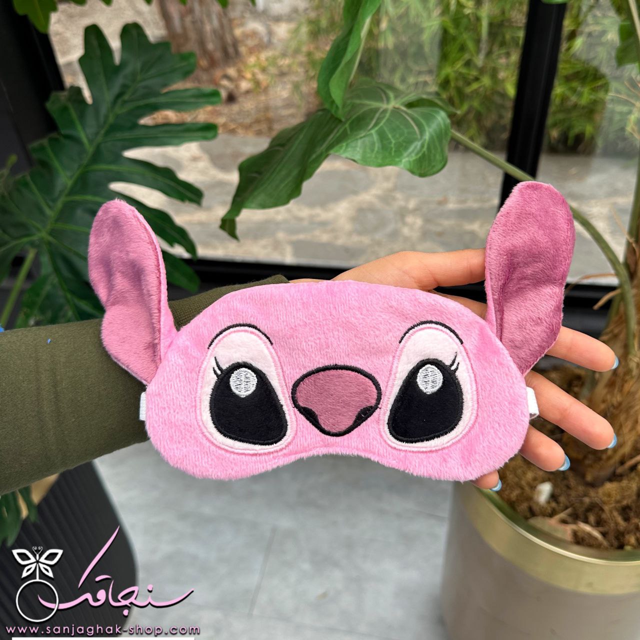 چشم‌بند اورجينال آنجل(استيچ صورتی)