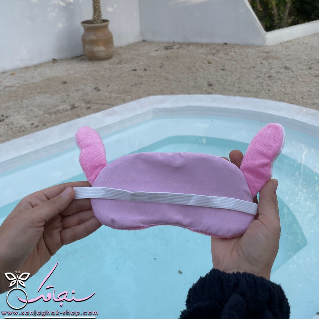 چشم‌بند اورجينال آنجل(استيچ صورتی)