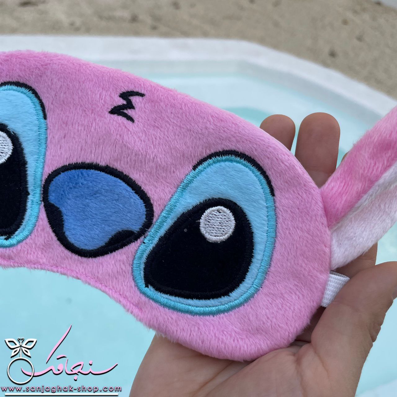 چشم‌بند اورجينال آنجل(استيچ صورتی)