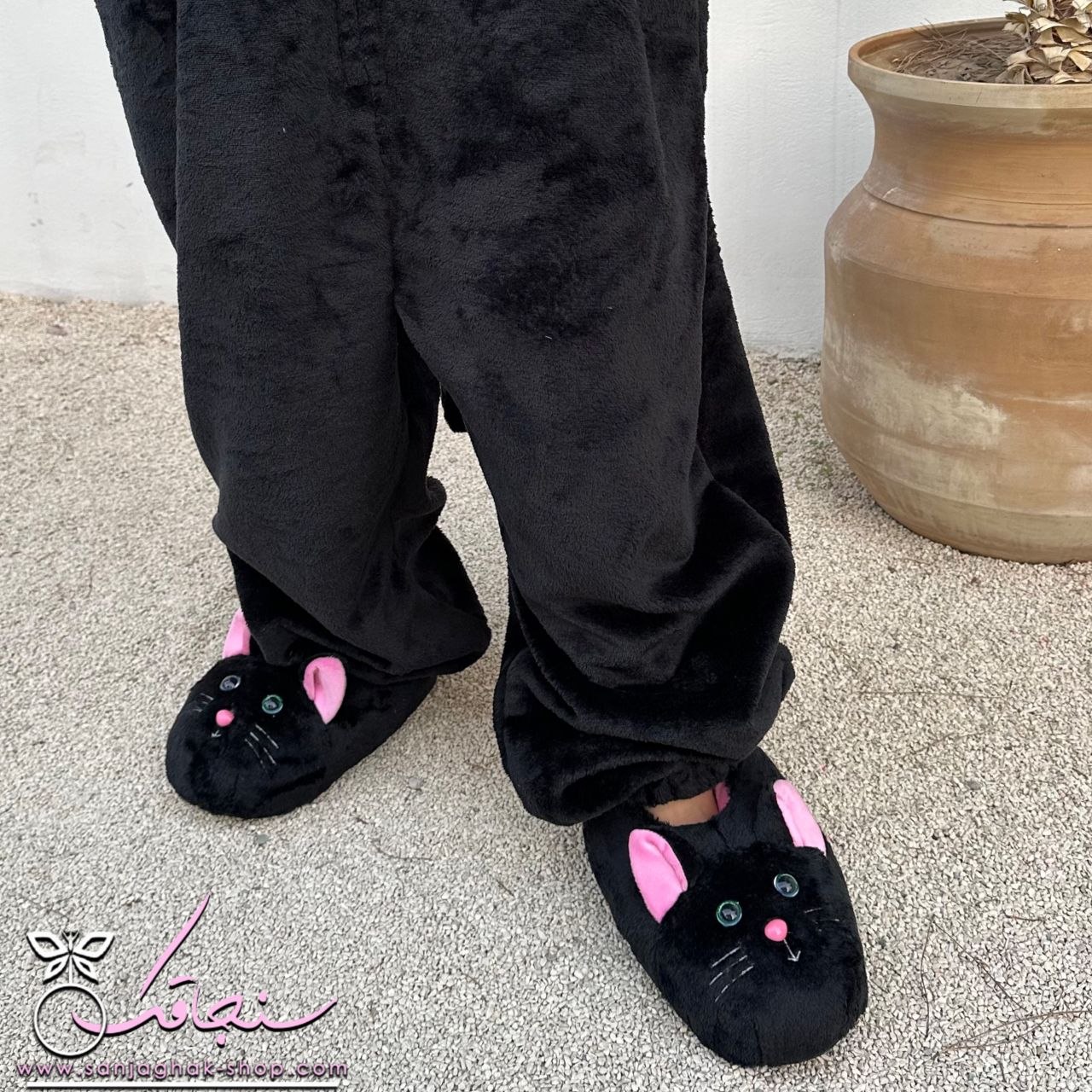 اسليپر(پاپوش)گربه اشرافی مشكی