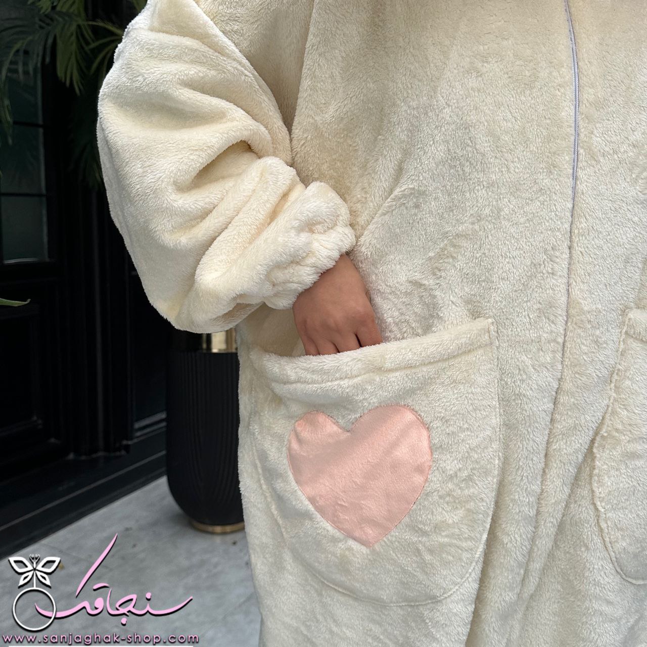 سرهمی و پاپوش خرگوش جیب دار چشم درشت