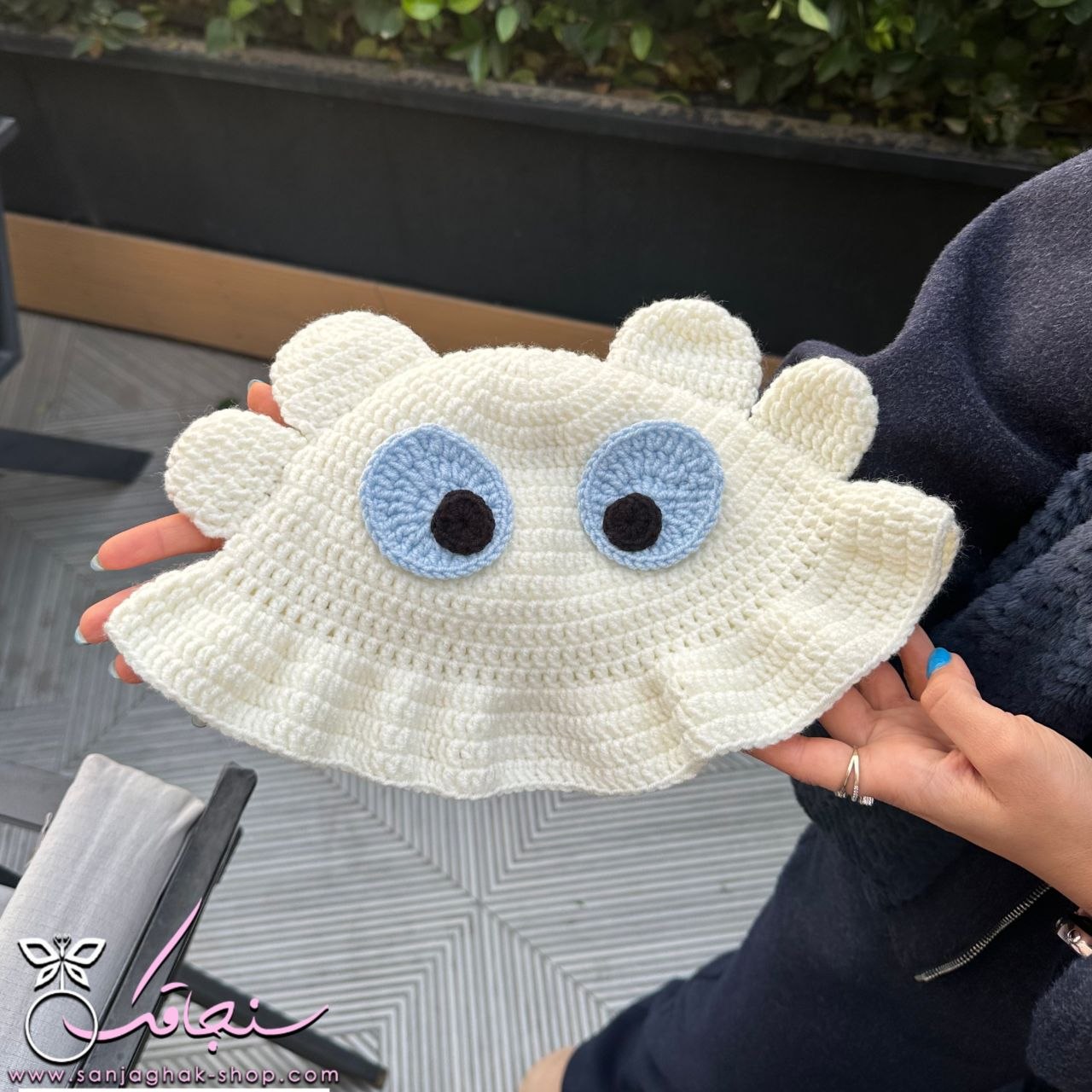 كلاه بافت خشم شب و روز(بی دندون)