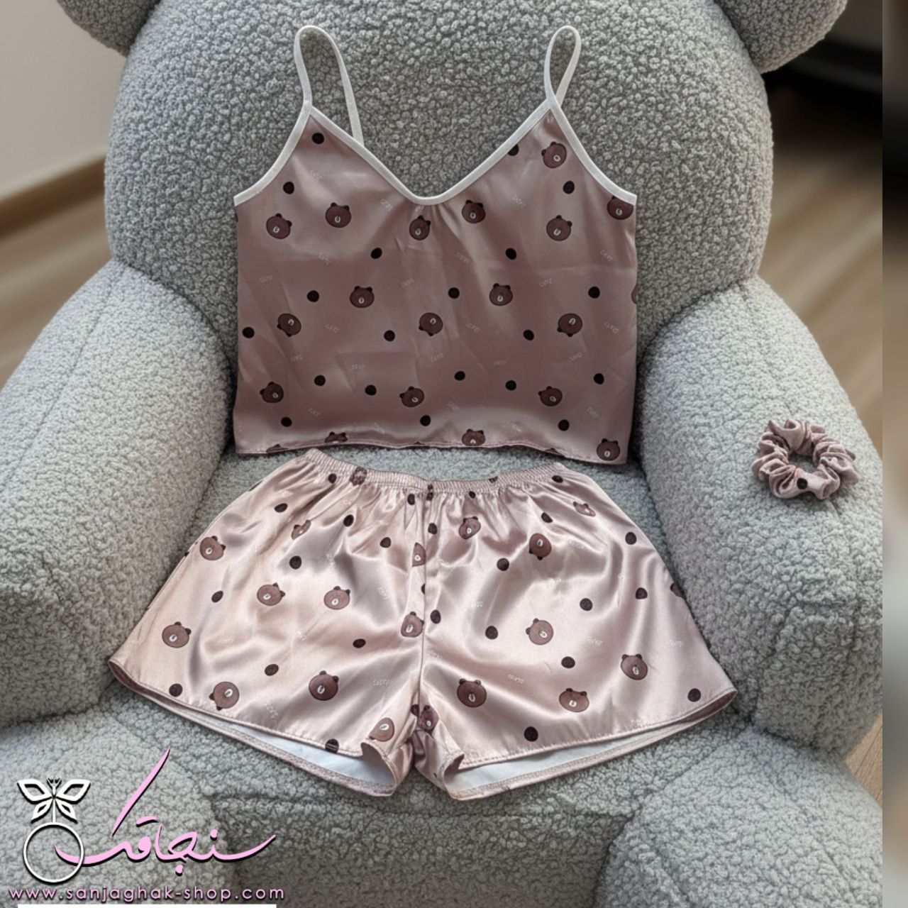 تاپ شلوارک طرح تدی