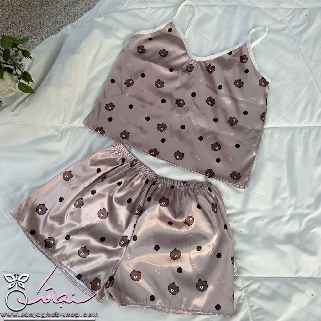 تاپ شلوارک طرح تدی