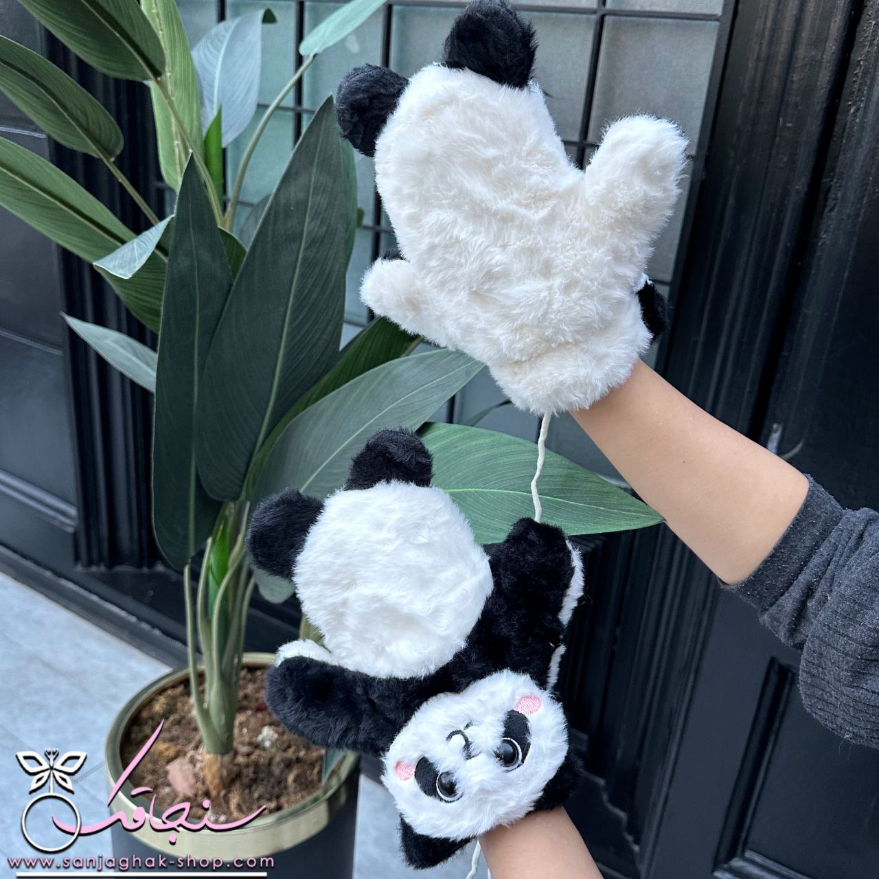 دستكش خزدار نرمالو  پاندا🐼