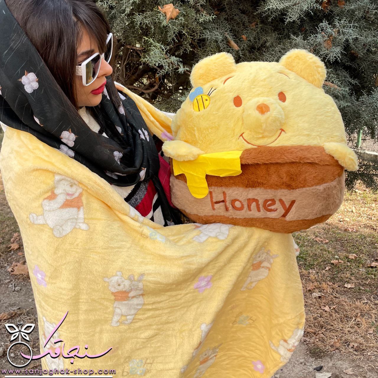 پتو بالشتی طرح پو وارداتی