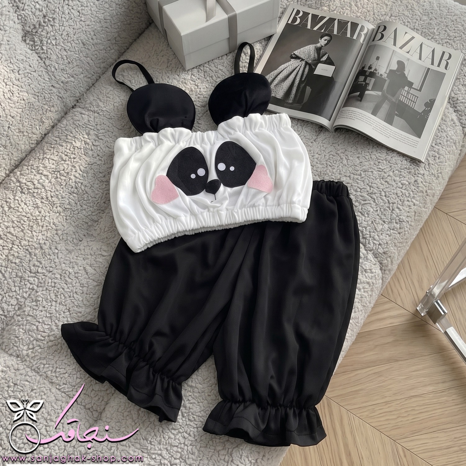 سِت نيم تنه شلوارک پاندا 🐼