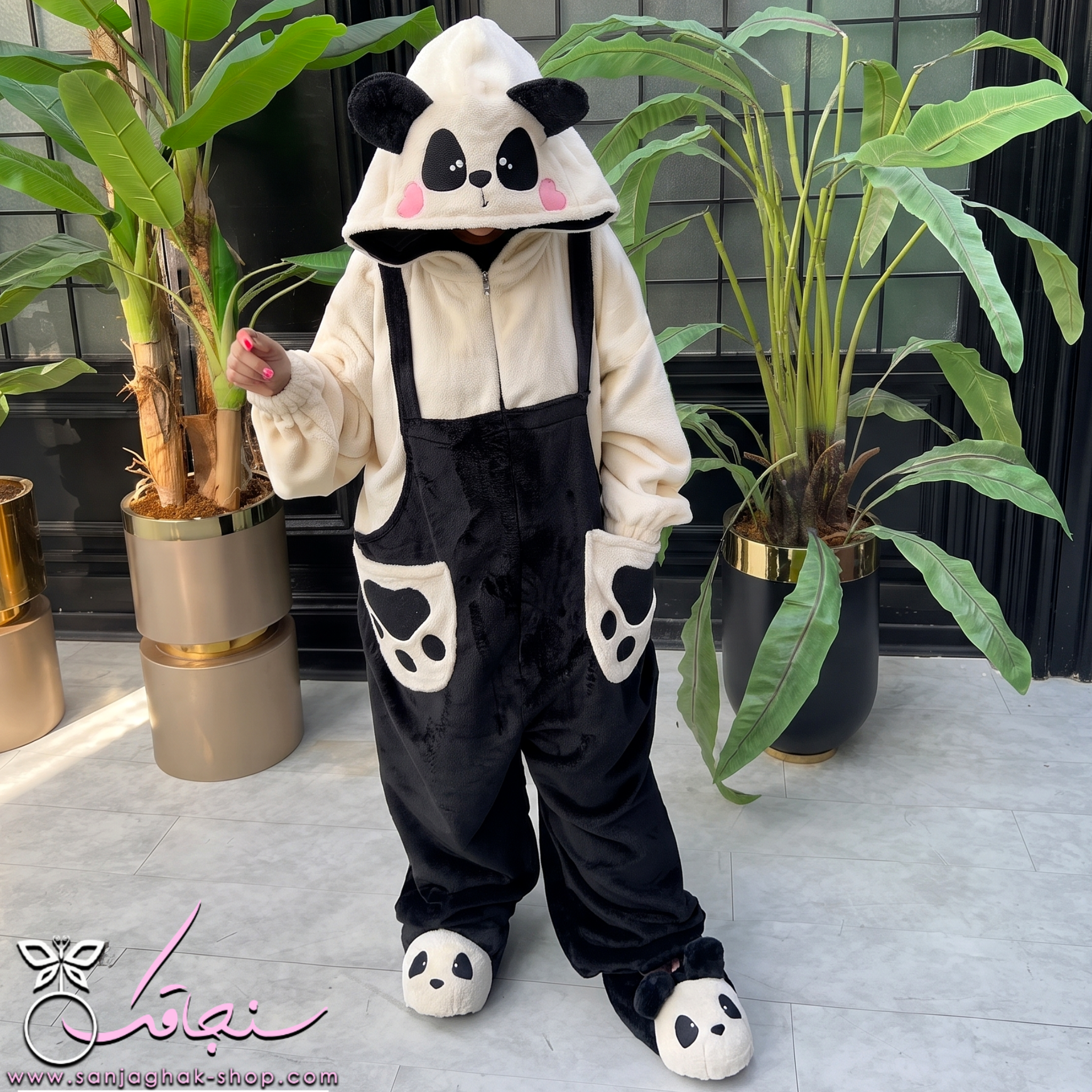 پتو سرهمی پاندا 🐼 (طرح بندی)