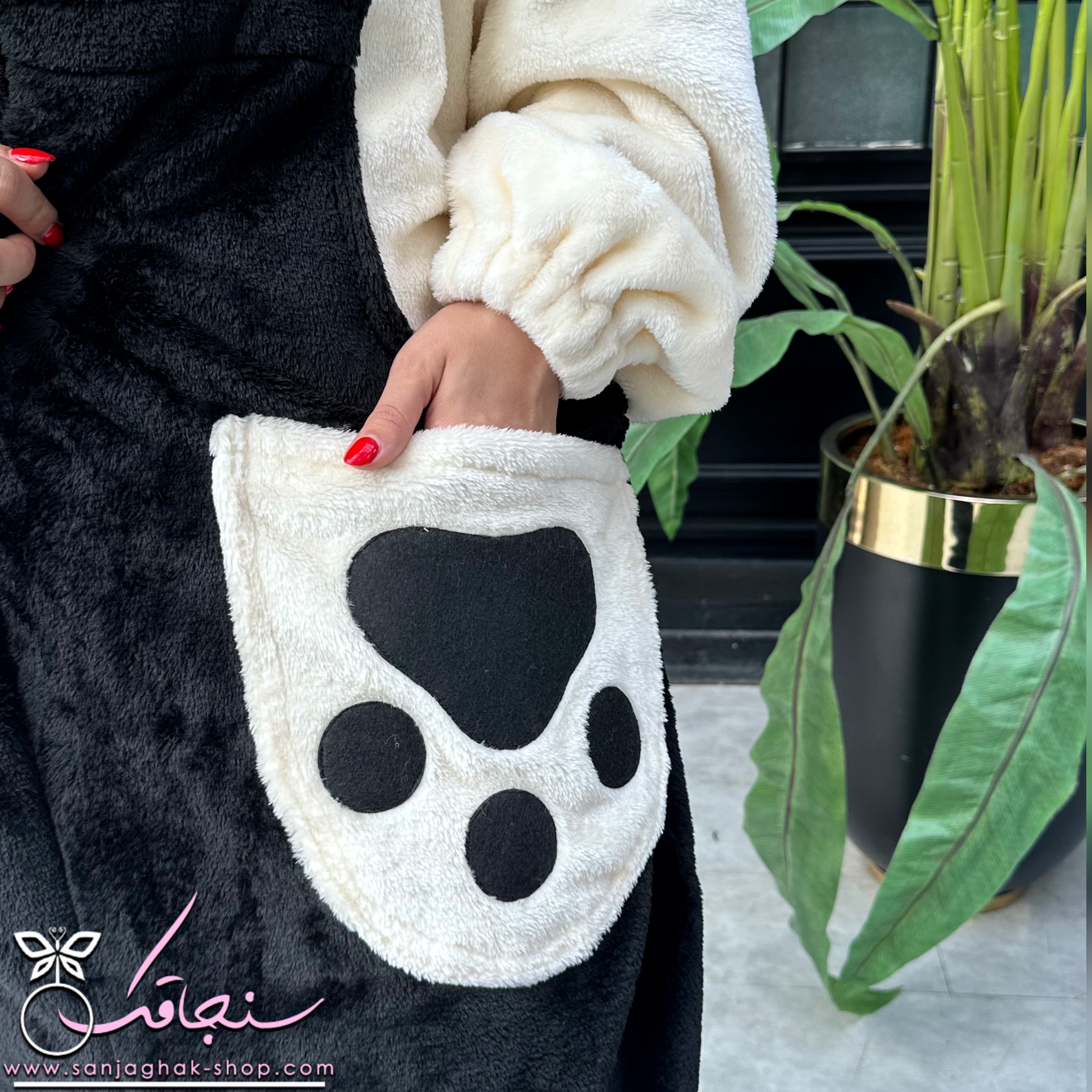 پتو سرهمی پاندا 🐼 (طرح بندی)