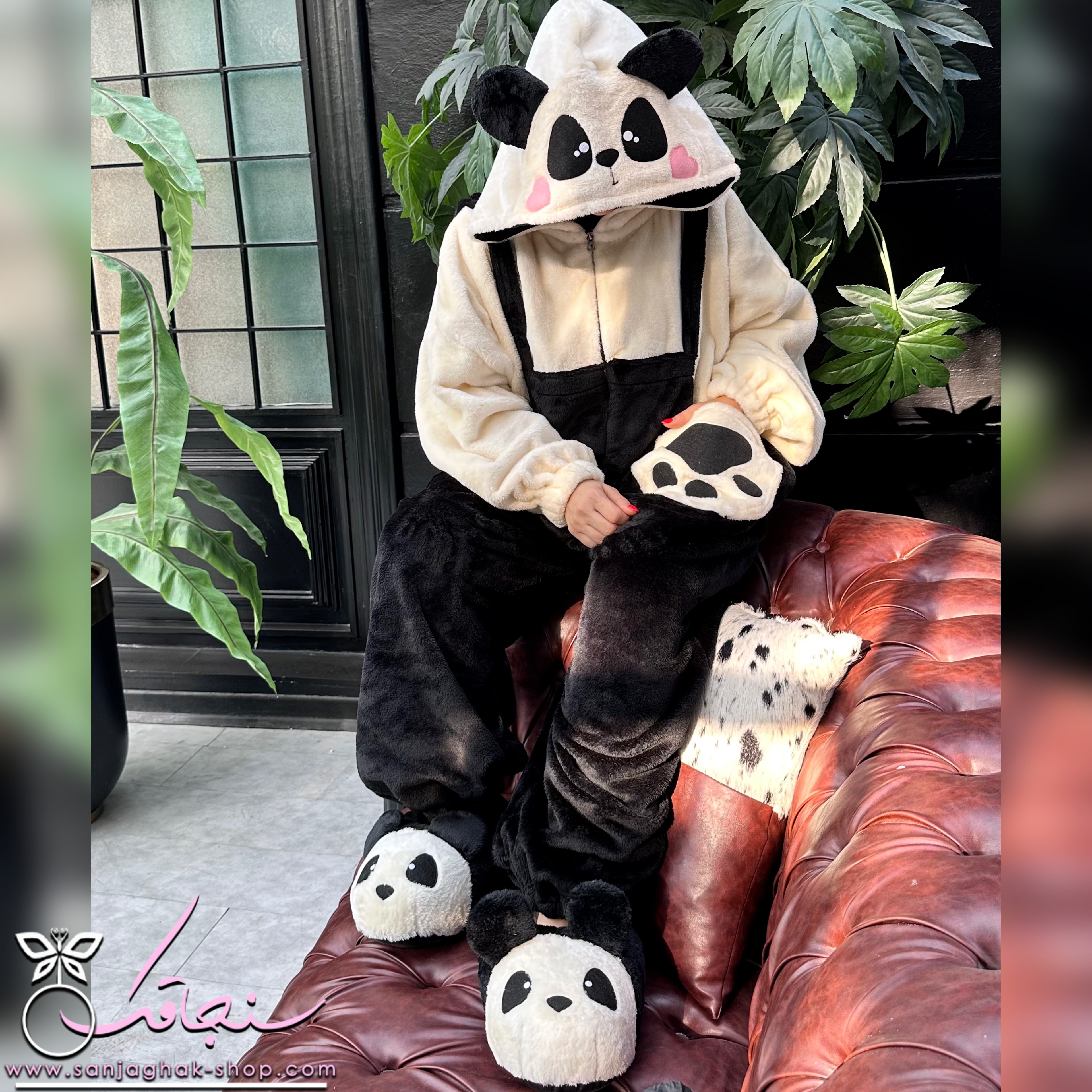 پتو سرهمی پاندا 🐼 (طرح بندی)